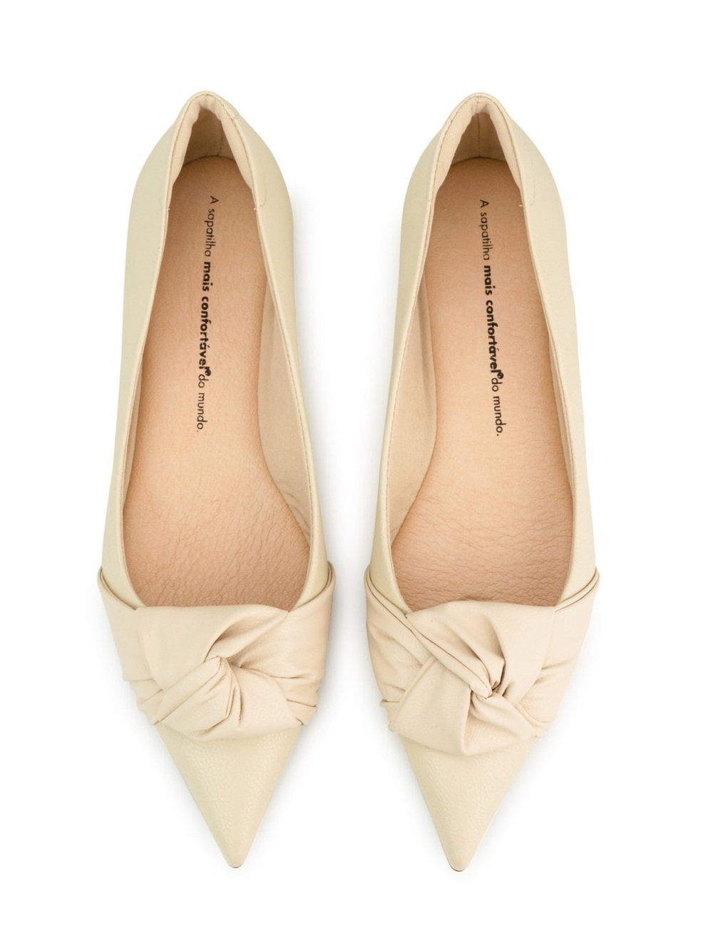 Pointed Toe Leather Knot Ballet Flats size 7 cushioned preppy balletcore girly